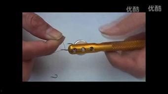 如何绑鱼钩视频